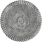 Ekena Millwork Nexus Ceiling Medallion (Fits Canopies up to 2 3/4"), 30"OD x 1 1/4"P, Ultra Pure White Crackle CM30NEUWC - alternate 1